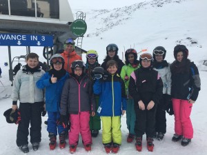 Our pupils beside the poma 🎿⛷