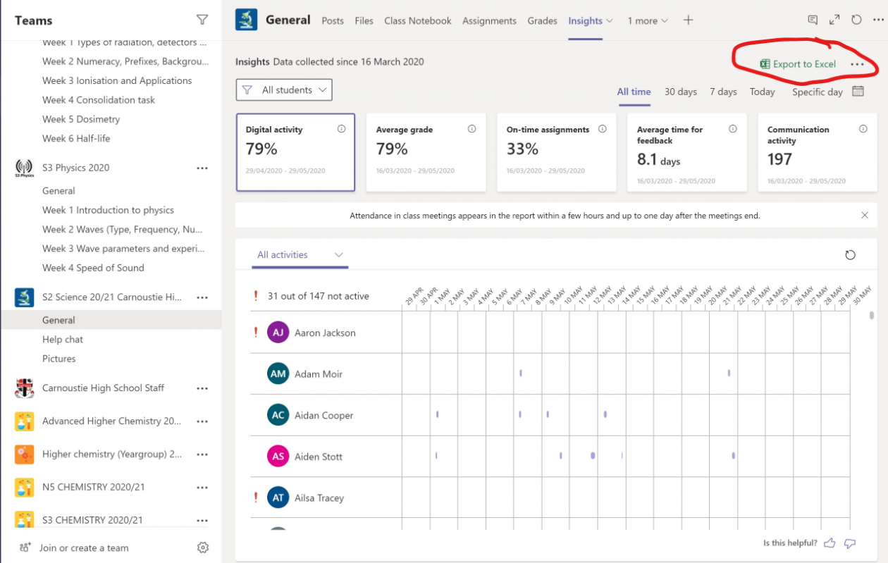 how to download microsoft teams transcript