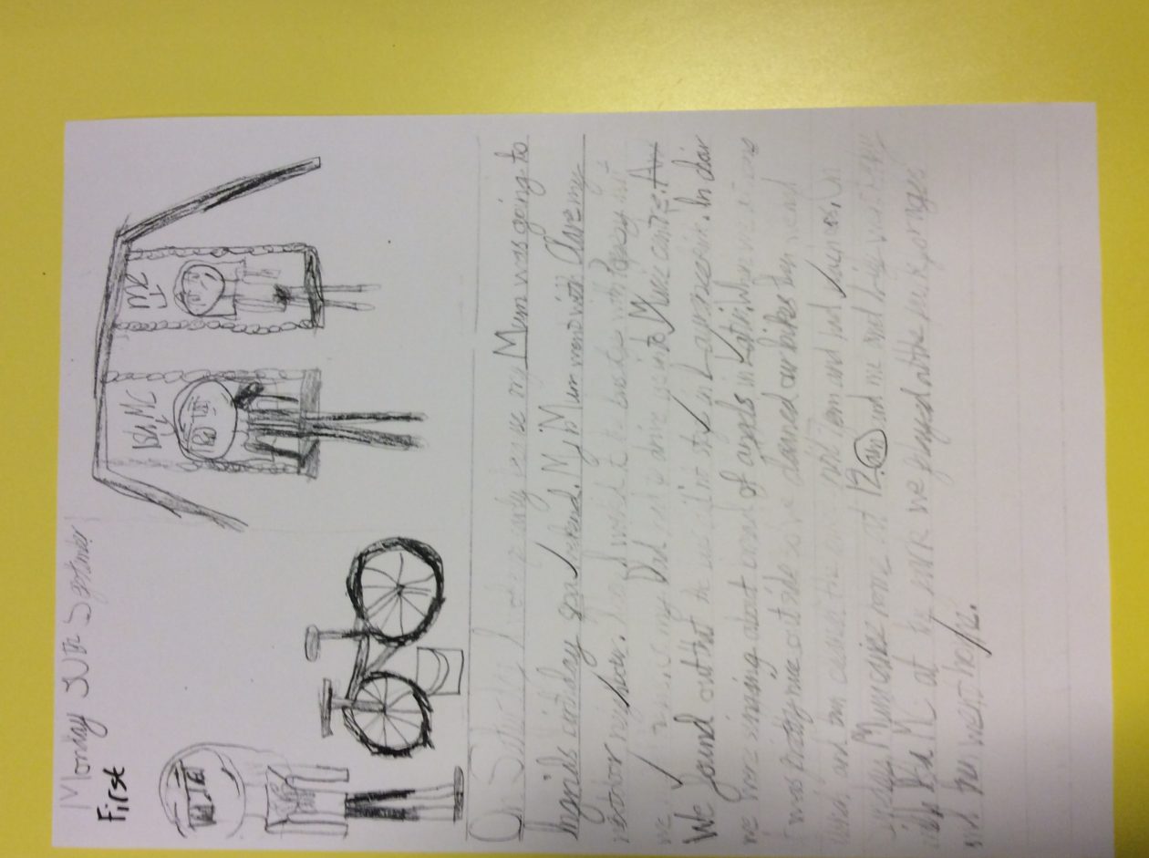 First examples of writing Mr Cormack's Blog