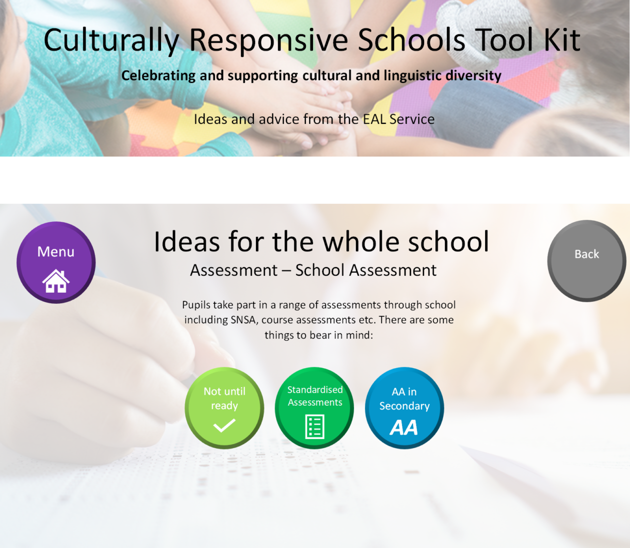 Whole School – Assessment – School Assessment
