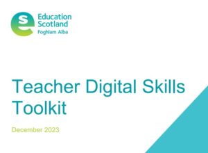 Front page image of Digital Skills toolkit from Education Scotland