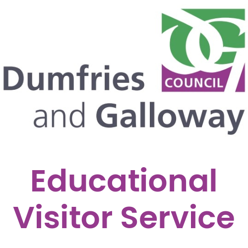 Dumfries and Galloway Council logo and Educational Visitor Service