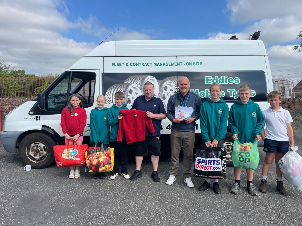 Charity Donations handed to Eddie McGaw to go to Kenya