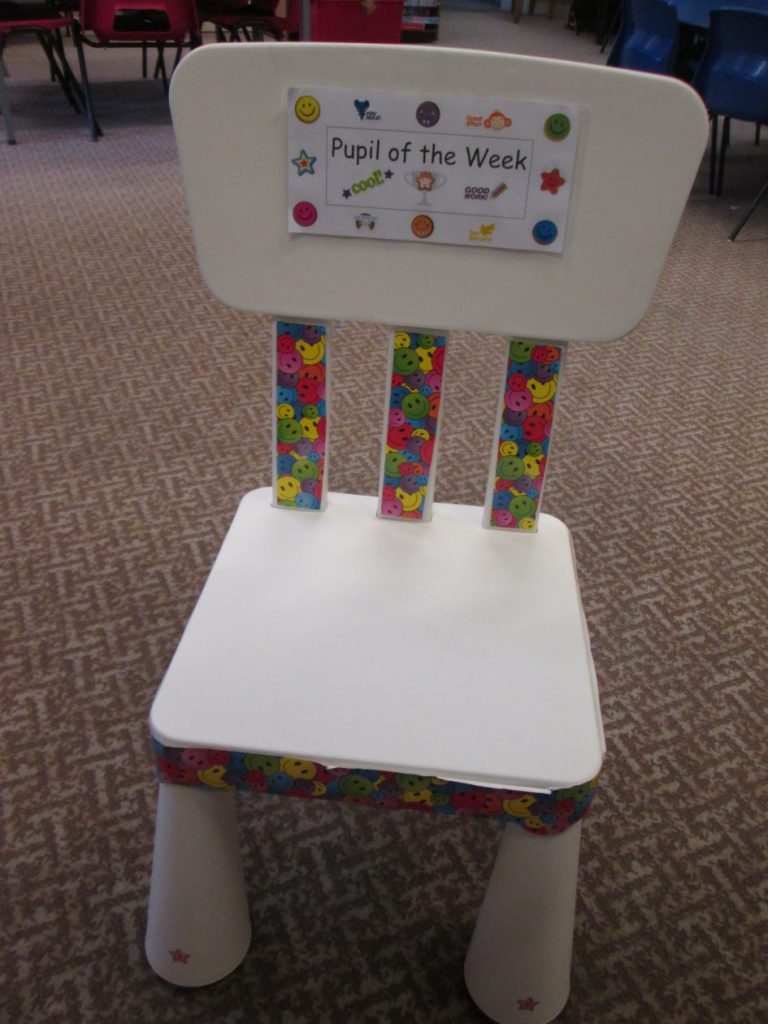 Pupil of the Week chair