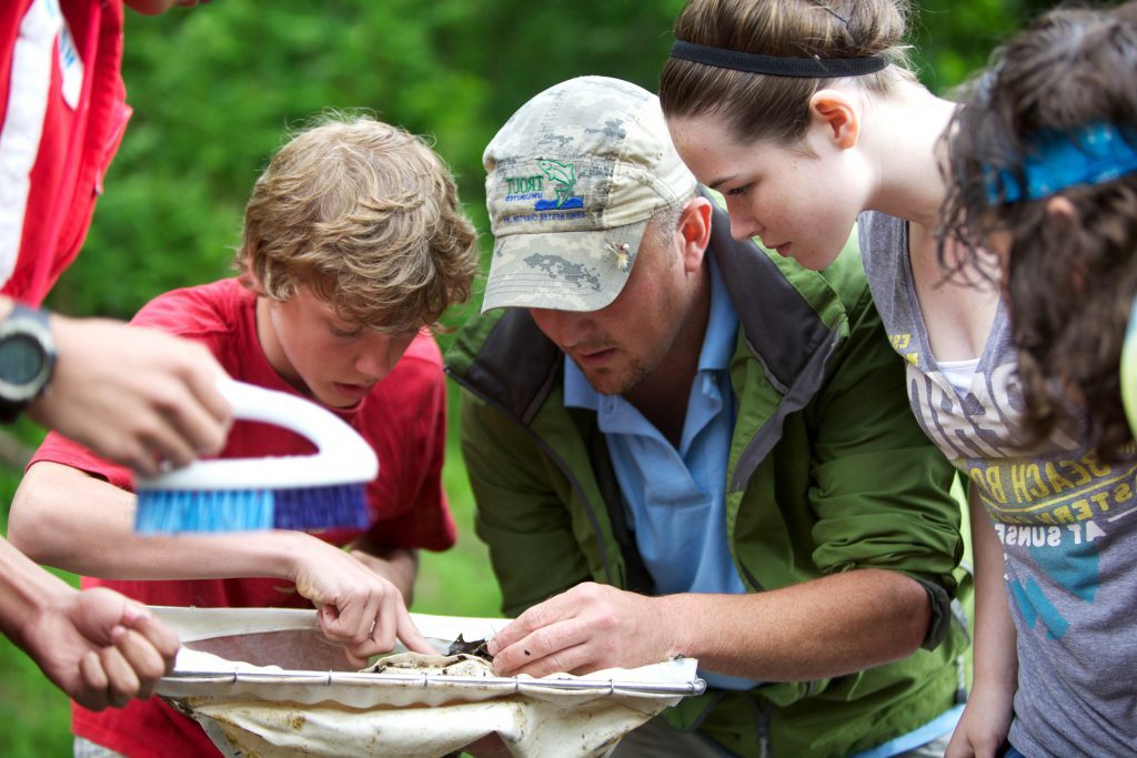 Image of teacher outdoors, taken from Learning for Sustainability Scotland website.