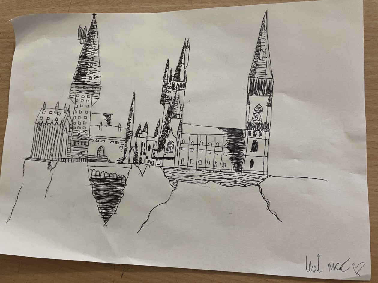 Top more than 133 hogwarts castle sketch latest