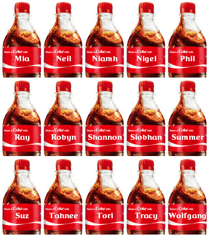Coke_names_on_bottles