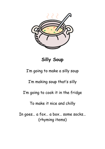 28th Sarah’s Silly Soup Activity 