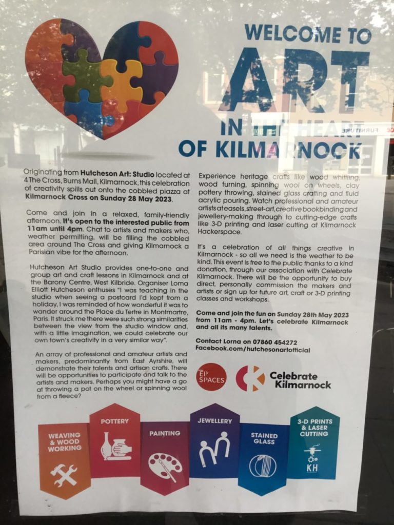 Art in the Heart of Kilmarnock 2023… Art&More…