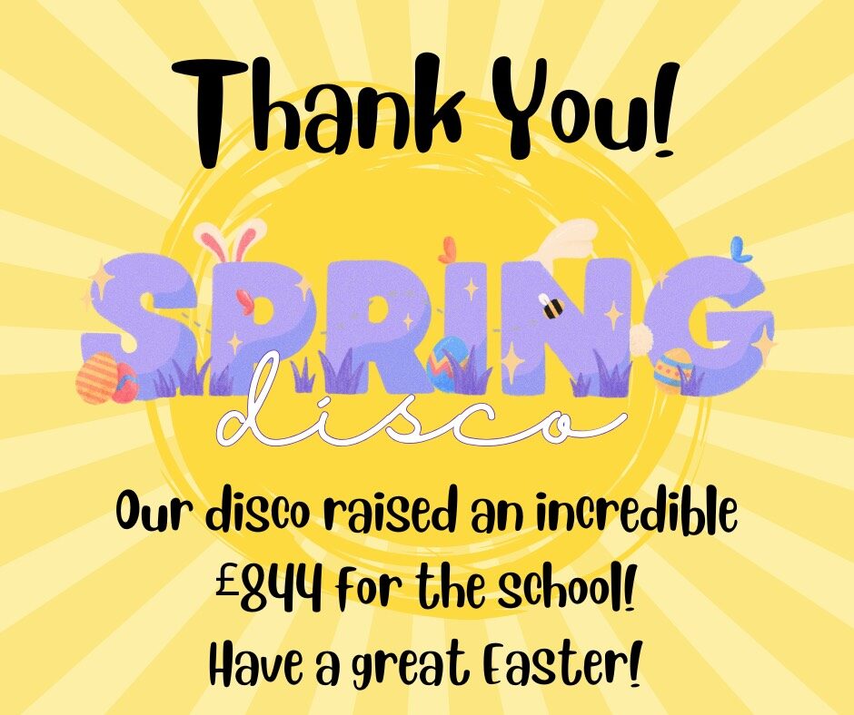 SPRING DISCO UPDATE – NETHER ROBERTLAND PRIMARY SCHOOL