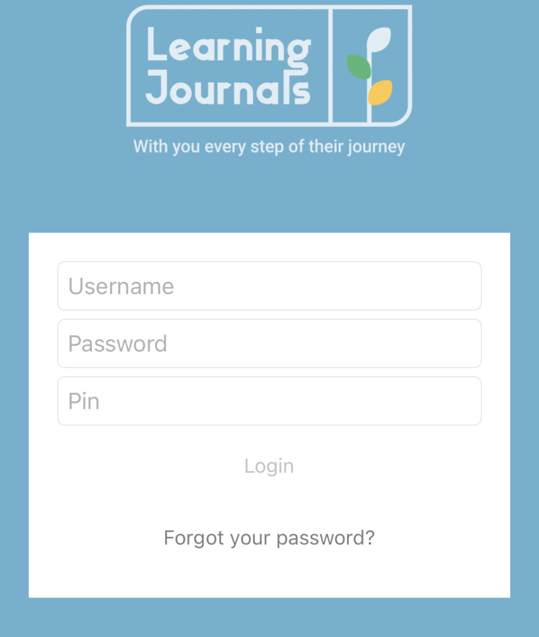 Learning journals shop login