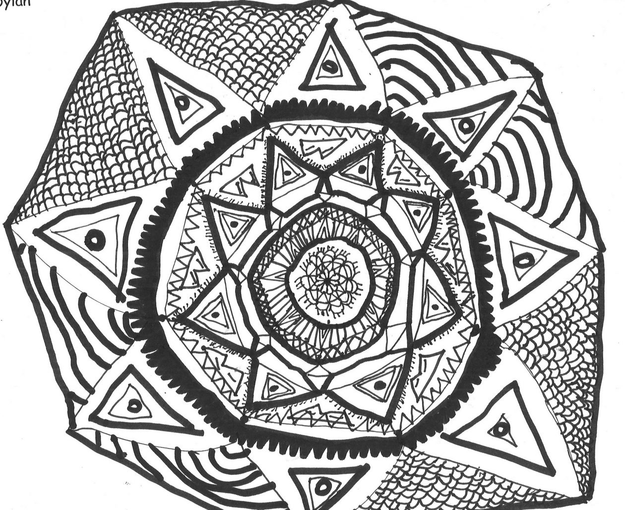 Mandala Art Drawing by Aastha Edgar - Pixels-saigonsouth.com.vn