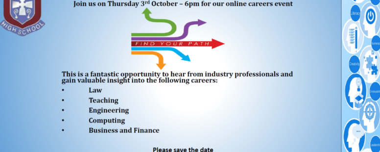 Online Careers Event- Thursday 3rd October