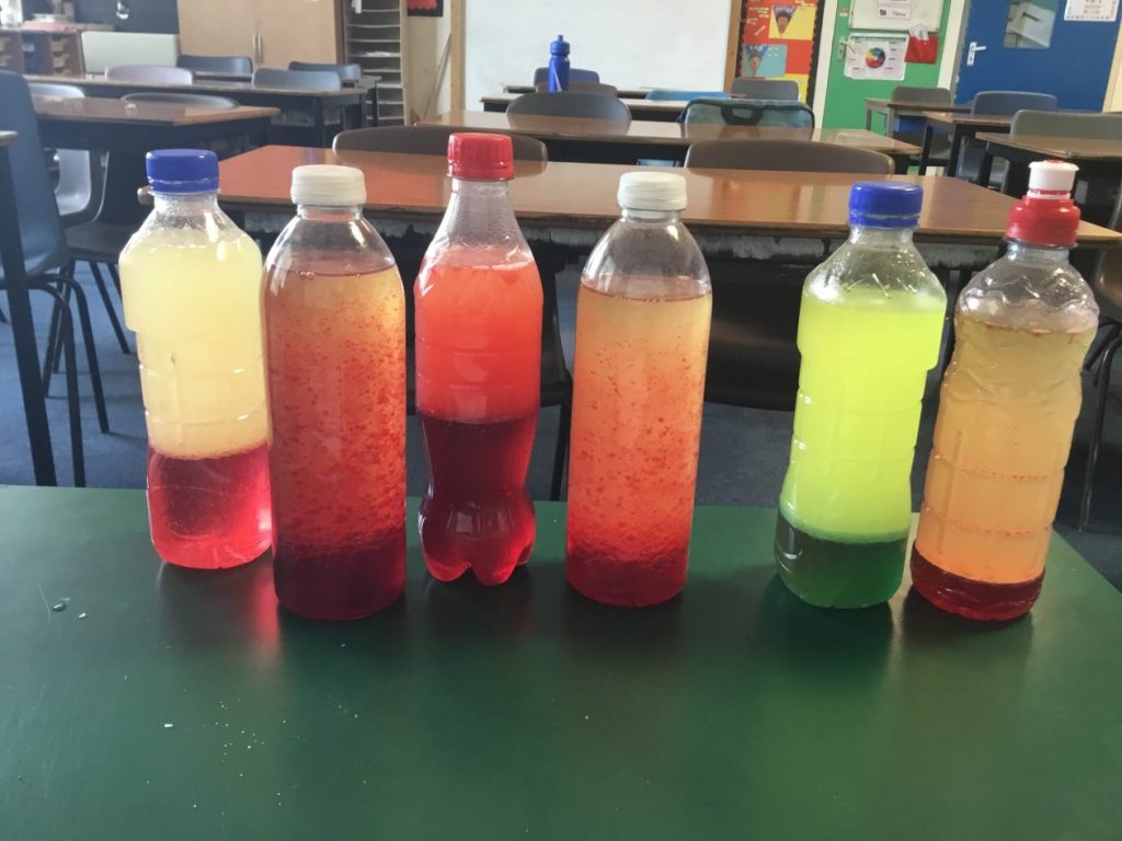 Science chemical reactions Lava Lamp experiment Primary 7/1 20142020