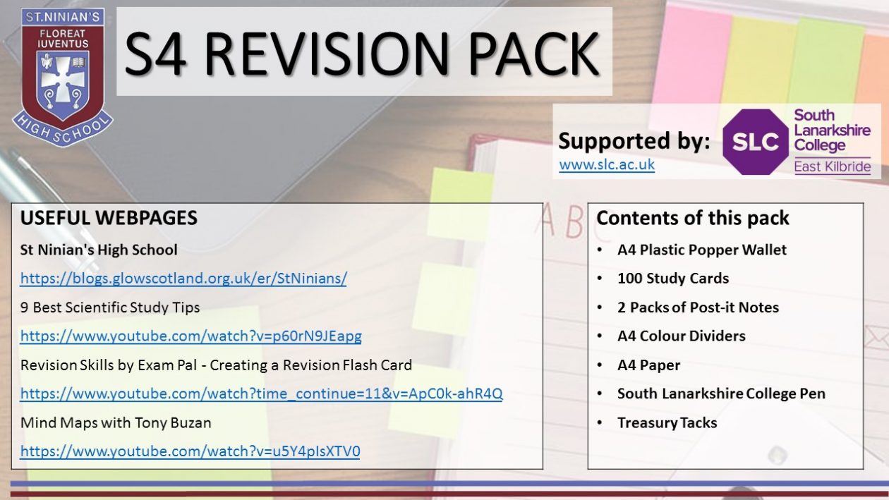 Revision Packs S5 Website 2019 2020