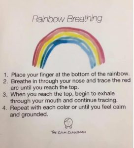 Today’s tip – Rainbow breathing | Promoting Positive Mental Health