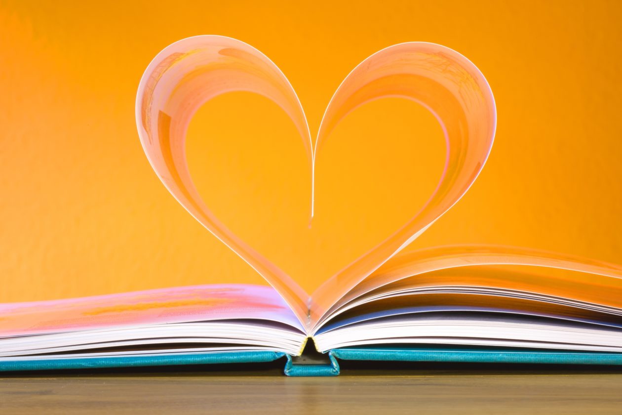 Free open book with heart shaped pages photo, public domain CC0 image. |  English Department
