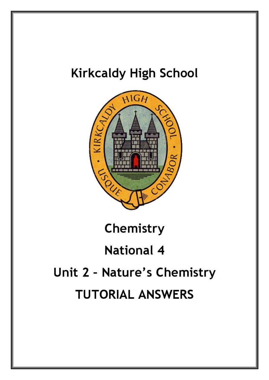National 4 Chemistry Unit 2 - Nature's Chemistry Questions