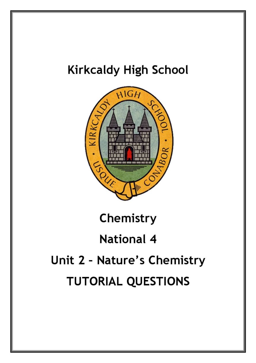 National 4 Chemistry Unit 2 - Nature's Chemistry Questions