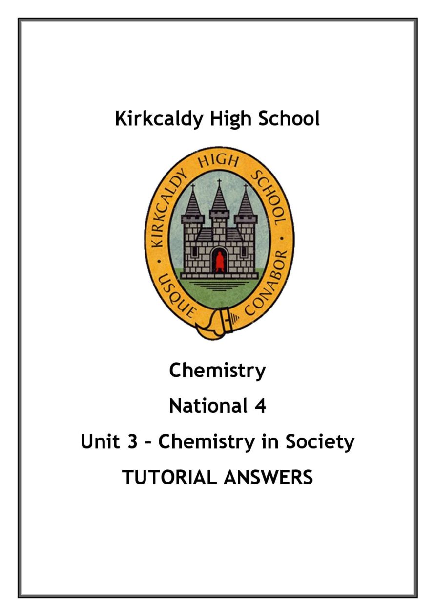 National 4 Chemistry Unit 3 - Chemistry in Society Questions