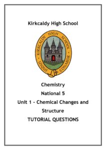 National 5 Chemistry Unit 1 - Chemical Changes and Structure Questions