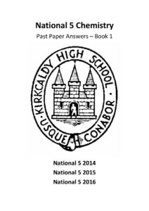 National 5 Chemistry Past Paper Answer Booklet 1