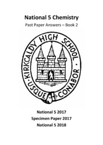 National 5 Chemistry Past Paper Answer Booklet 2