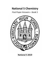 National 5 Chemistry Past Paper Answer Booklet 3