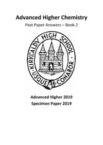 Advanced Higher Chemistry Past Paper Answer Booklet 2