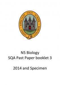 National 5 Biology Past Paper Booklet 3
