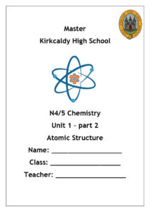 National 4/5 Chemistry Unit 1, Part 2 - Atomic Structure Notes