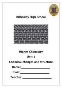 Higher Chemistry Unit 1 - Chemical Changes and Structure Notes