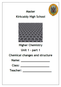 Higher Chemistry Unit 1, Part 1 - Chemical Changes and Structure Notes