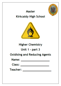 Higher Chemistry Unit 1, Part 3 - Chemical Changes and Structure Notes