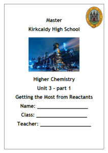 Higher Chemistry Unit 3, Part 1 - Chemistry in Society Notes