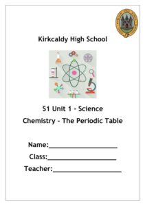 S1 Unit 1 – Periodic Table Notes