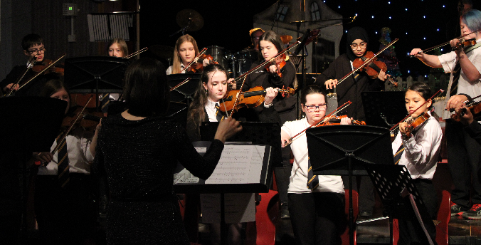 Musicians at the KHS Christmas Concert 2023