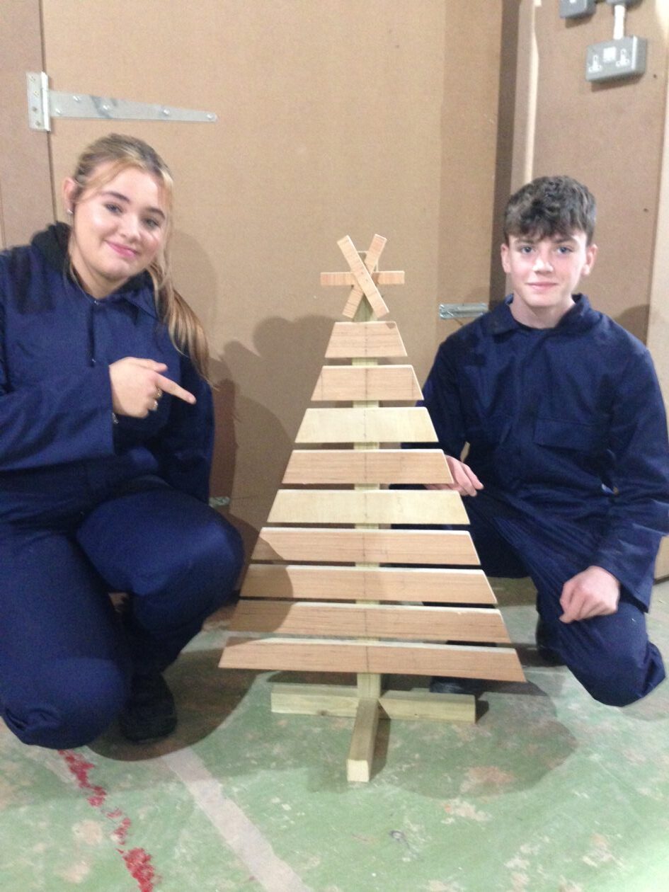 KHS Pupils at the Community Trade Hub