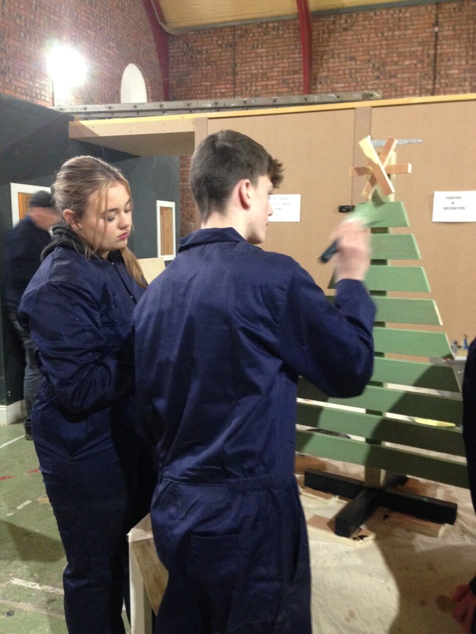 KHS Pupils at the Community Trade Hub