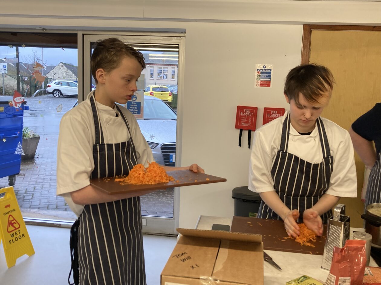 KHS Pupils at the Community Trade Hub