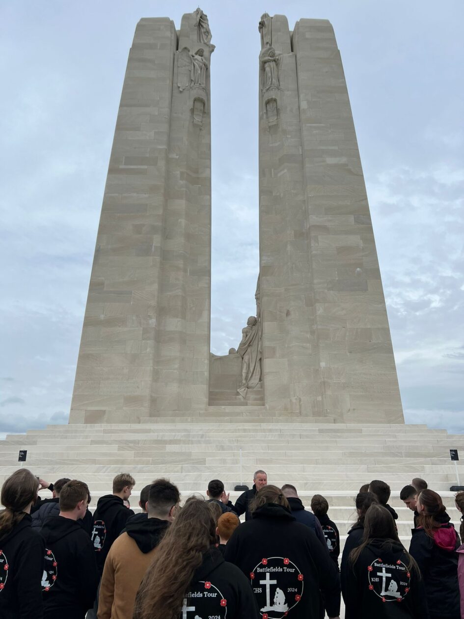 Vimy Ridge - from day 3 of the Kirkcaldy High School Battlefields Trip 2024