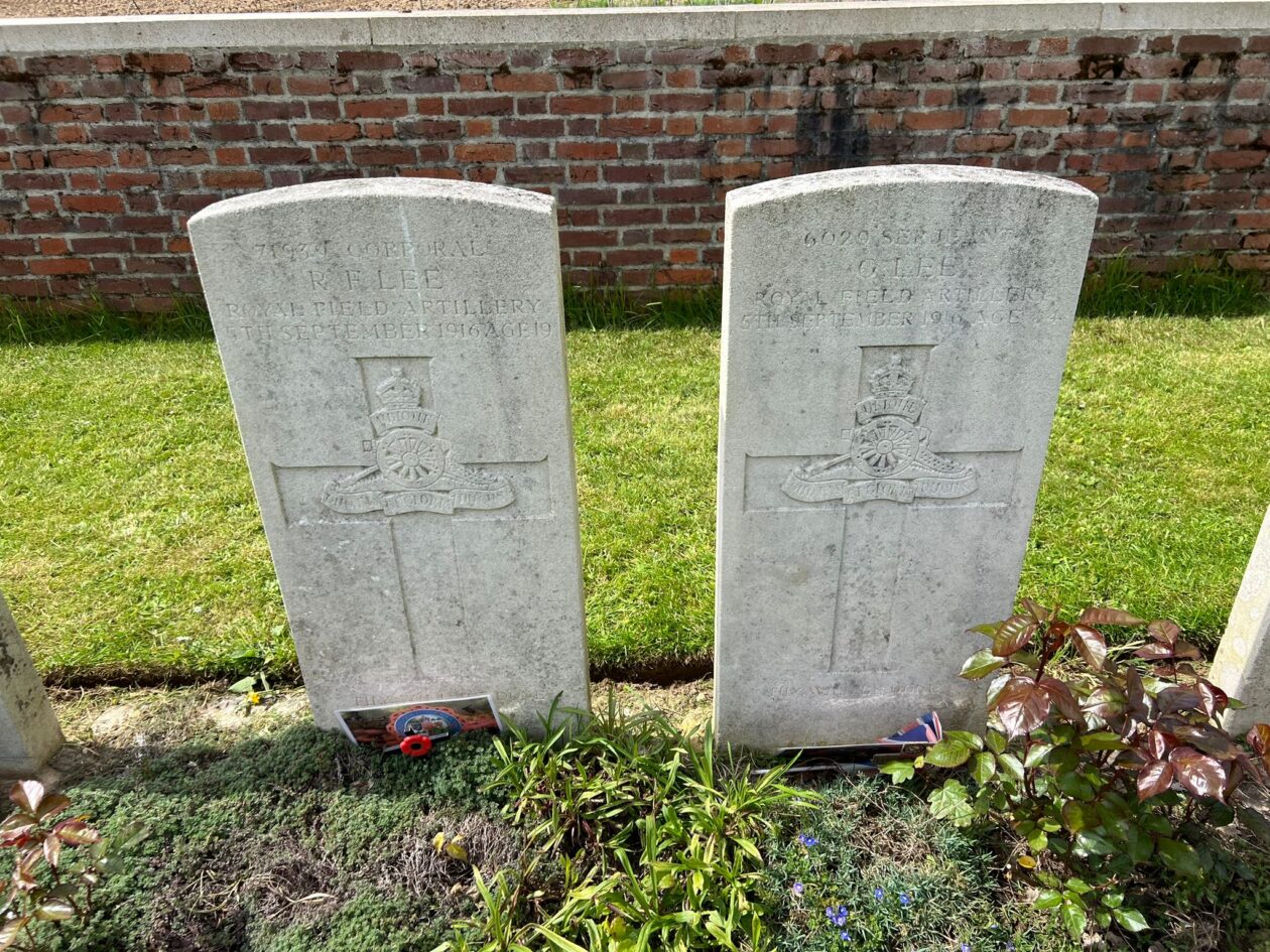 Gravestones - from day 3 of the Kirkcaldy High School Battlefields Trip 2024