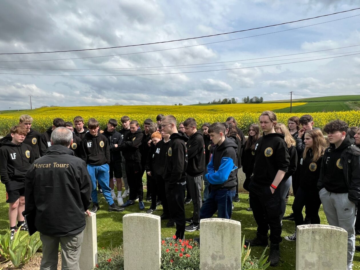 The 3rd Kirkcaldy Pals Learn more - from day 3 of the Kirkcaldy High School Battlefields Trip 2024