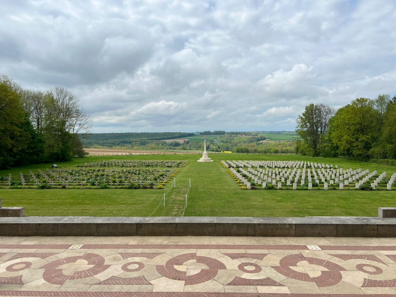 Dartmoor Cemetery, Becordel-Becourt - from day 3 of the Kirkcaldy High School Battlefields Trip 2024