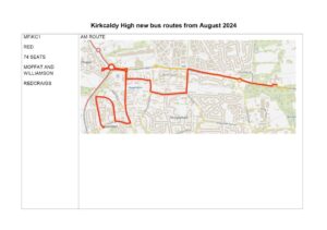 Kirkcaldy High School Bus Routes - August 2024