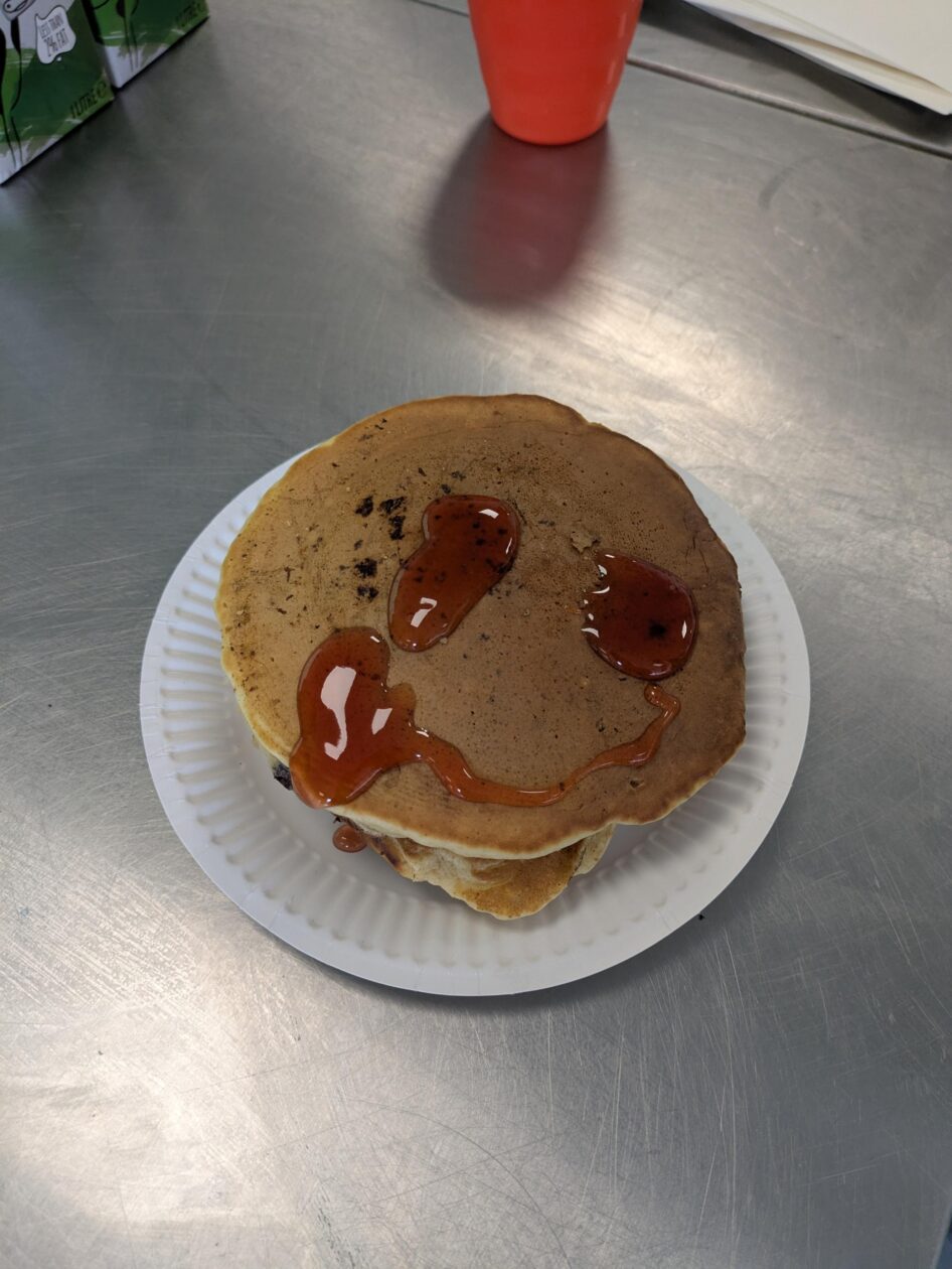 Pancakes made by a Supported Learning class