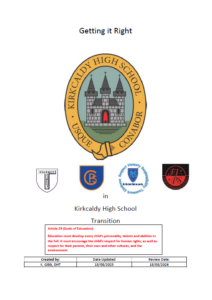 Kirkcaldy High School P7 Transition Policy