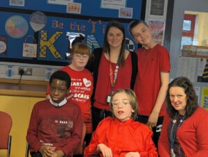 Our pupils wore red today to support the Children's Heart Surgery Fund. We think they look fab!