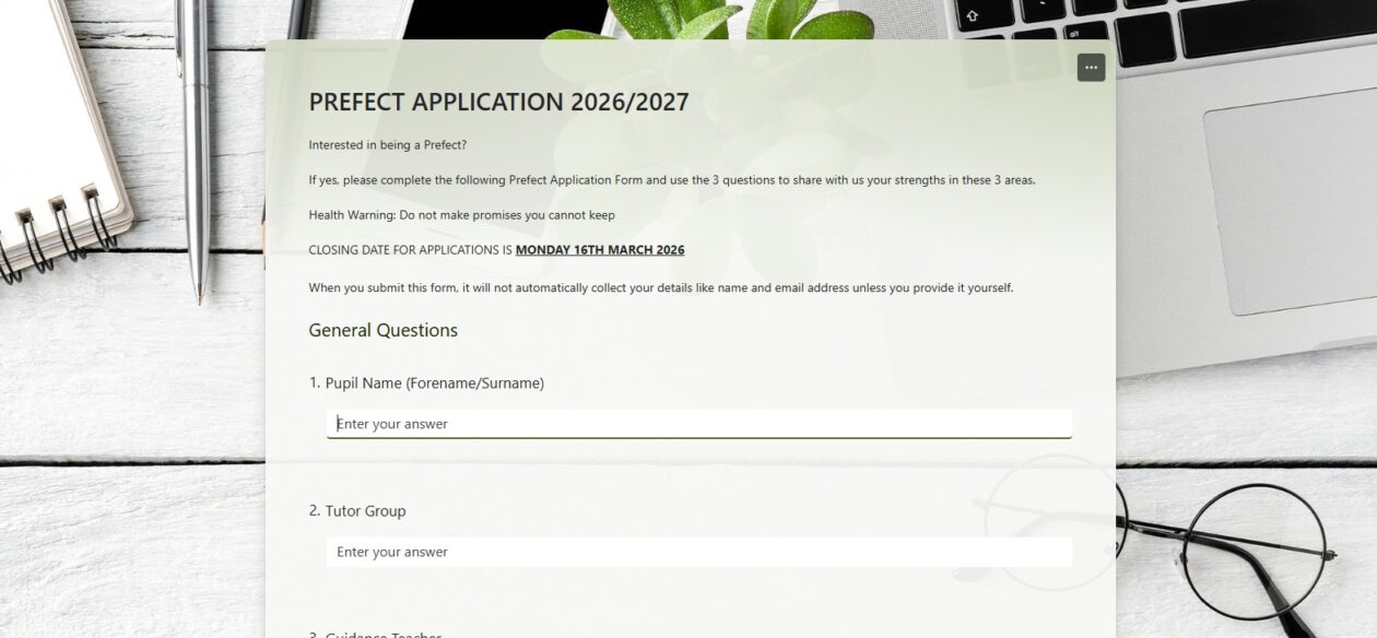 2026-2027 prefect application
