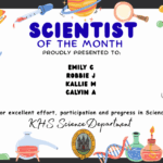 Science Stars of the Week Proudly Presented to: 🌟 Emily C 🌟 Robbie J 🌟 Kallie M 🌟 Calvin A For excellent effort, participation and progress in Science. KHS Science Department.